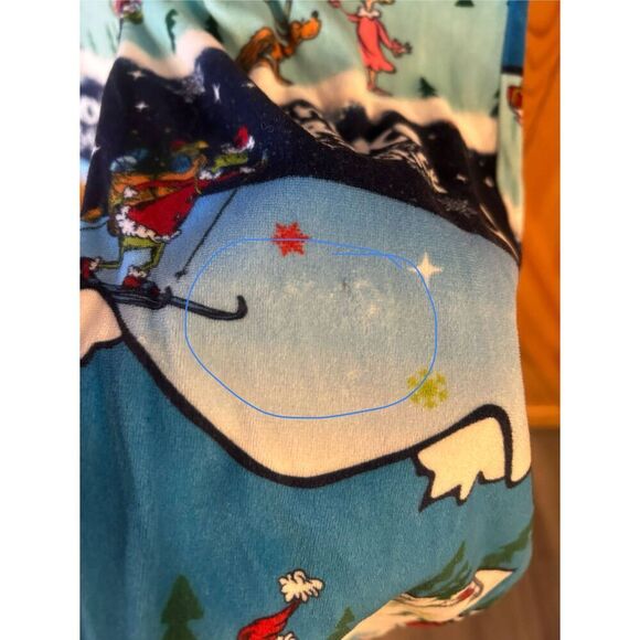 JUSTICE SLEEP X THE GRINCH GIRLS SNAP FRONT PAJAMAS SIZE Medium (5335) - Picture 7 of 7
